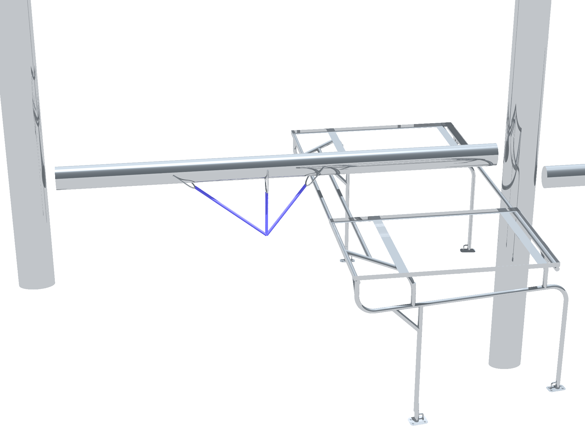 Solar Mount Assembly with Spars